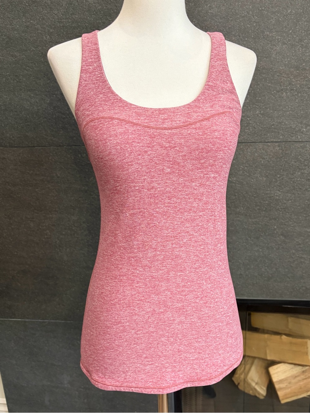 Lululemon Pink Heathered Racerback Tank